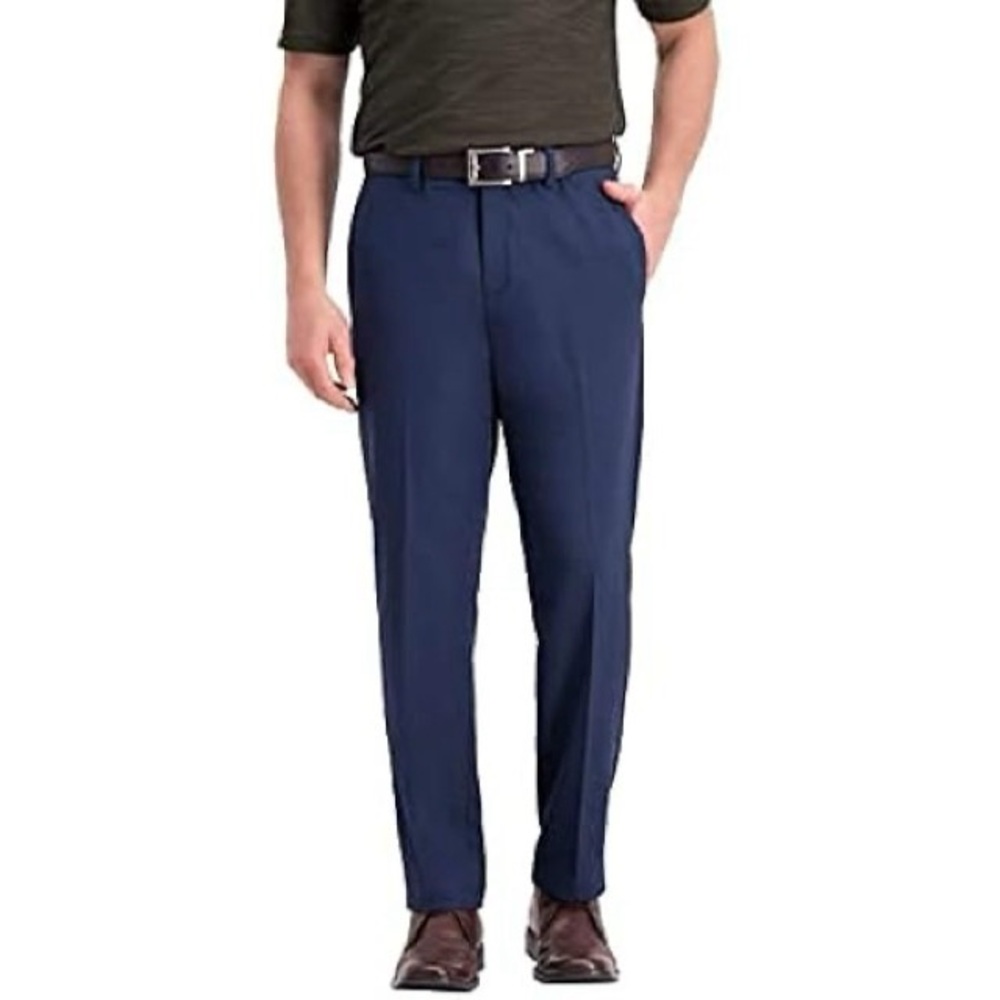 Navy Blue Haggar In Motion Dress Pants